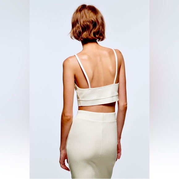 New ZARA Rib Crop Top - Picture 3 of 7